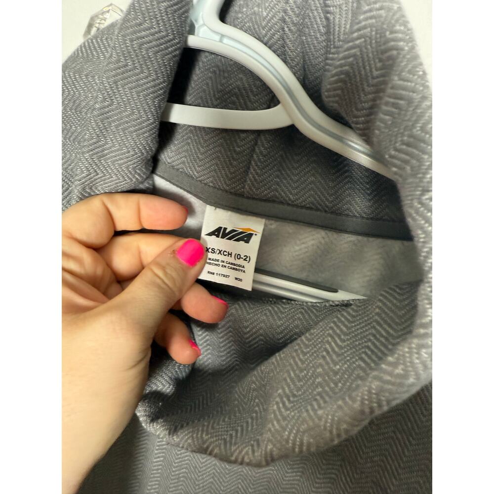 Avia Gray Minimalist Mock Neck Chic Athleisure Sweatshirt Size Women's XS - Picture 5 of 9
